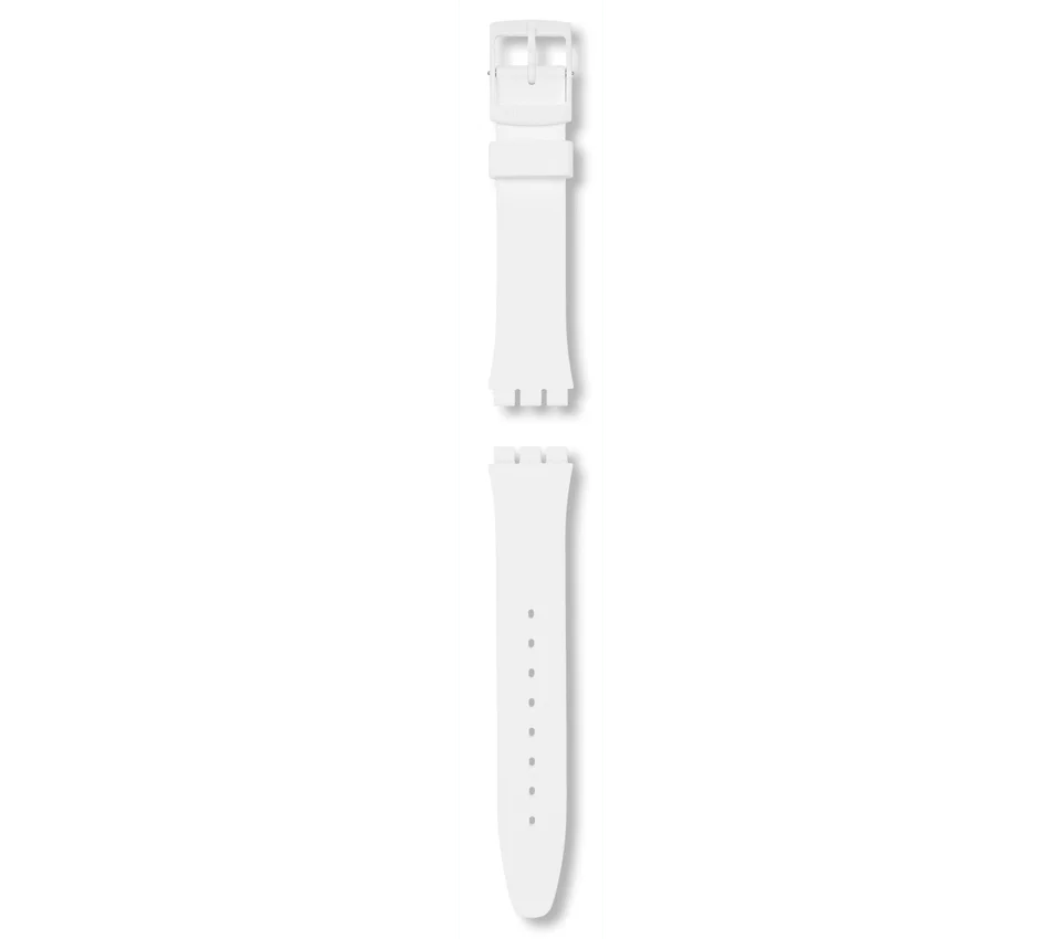 Gent White Matt Silicone Strap