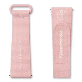 Moonswatch Light Pink/White Rubber